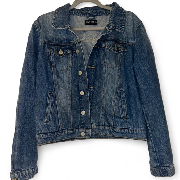 Blue Age Jackets & Blazers - Blue Denim Jacket Women’s XL Med Wash Blue Age